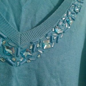 Aqua blue NY&C sweater